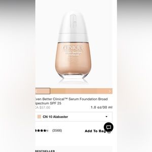 Clinique even better serum foundation